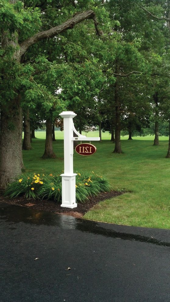 Bucks Country Gardens   Traditional Spaces Also Lamp Post Landscape Mailbox Outdoor Design Walpole