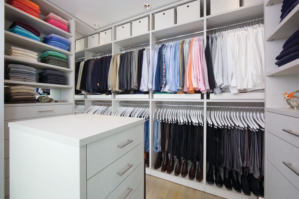 Building Shelves in Closet with Contemporary Closet  and Built in Storage Ceiling Lighting Hanging Clothes Racks Island Recessed Lighting Storage Boxes Walk in Closet