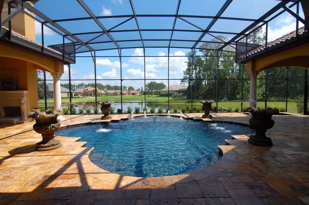 Clover Pools with Mediterranean Pool Also Antique Gold Gold Gold Travertine Natural Stone Pavers Travertine Travertine Paver Travertine Pavers Travertine Pool Travertine Pool Coping Travertine Pool Deck Travertine Pool Decking