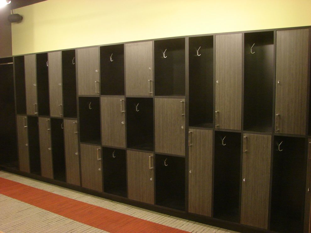 Core Power Yoga Austin with Industrial Spaces Also Commercial Lockers Millwork Modern Plastic Laminate Reception Desk