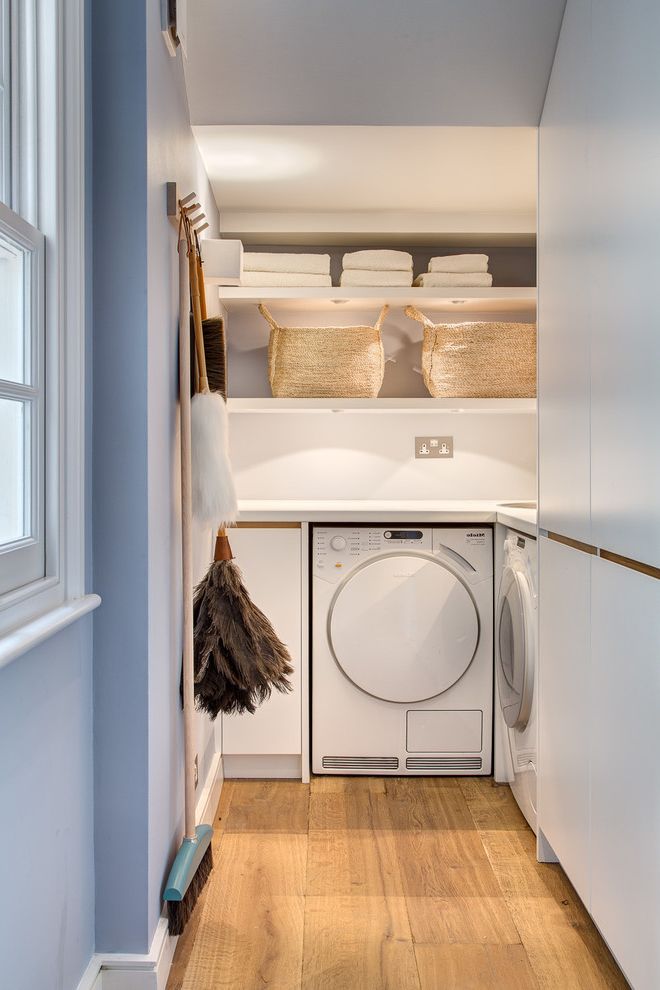 Corner Utility Sink with Contemporary Laundry Room  and Cleaning Room Duster Laundry Laundry Appliances Laundry Basket Laundry Room Mop Open Shelves Shelf Shelves Shelving Utility Utility Room Utility Room Appliances Utility Rooms Utility Shelves