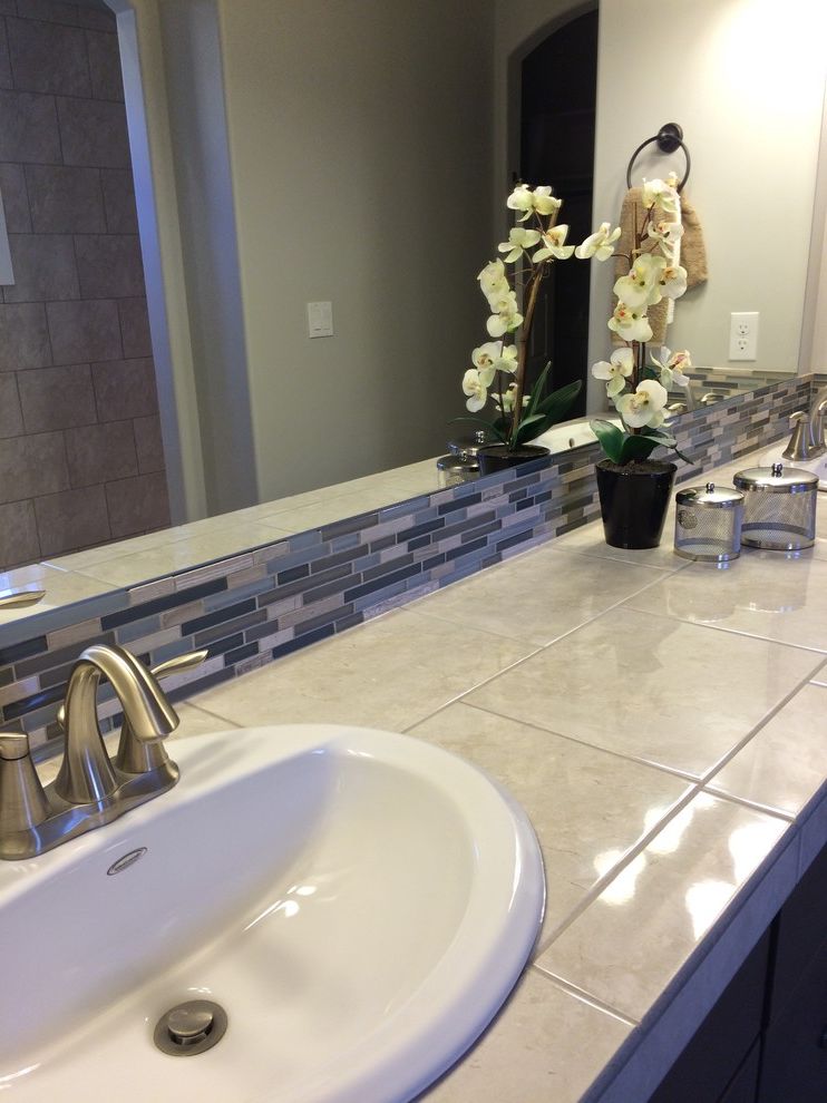 Dillabaugh's   Craftsman Bathroom Also New Construction Tile