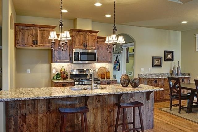 Dillabaugh's with Craftsman Kitchen Also Builder Granite Hardwood Kitchen New Construction