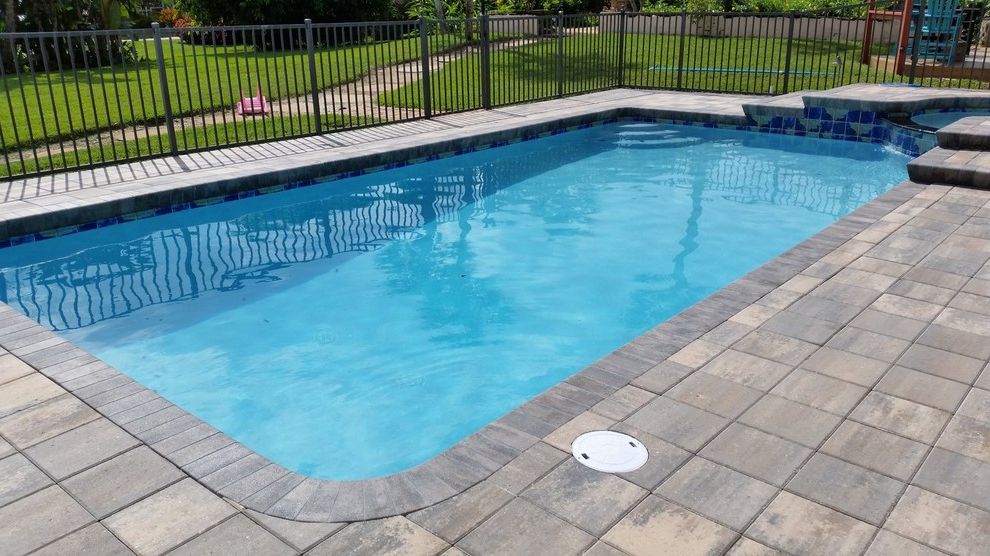 East Coast Spas    Pool Also Teal Mosaic Tiles Two Level Pool