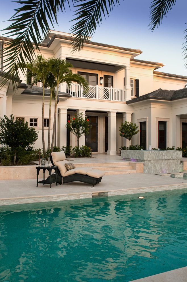 Estuary at Grey Oaks with Traditional Pool Also Back Deck Exterior Fountain Landscape London Bay Homes Lounge Outdoor Fireplace Outdoor Living Patio Pool Pool Deck Sliding Doors Spa Steps
