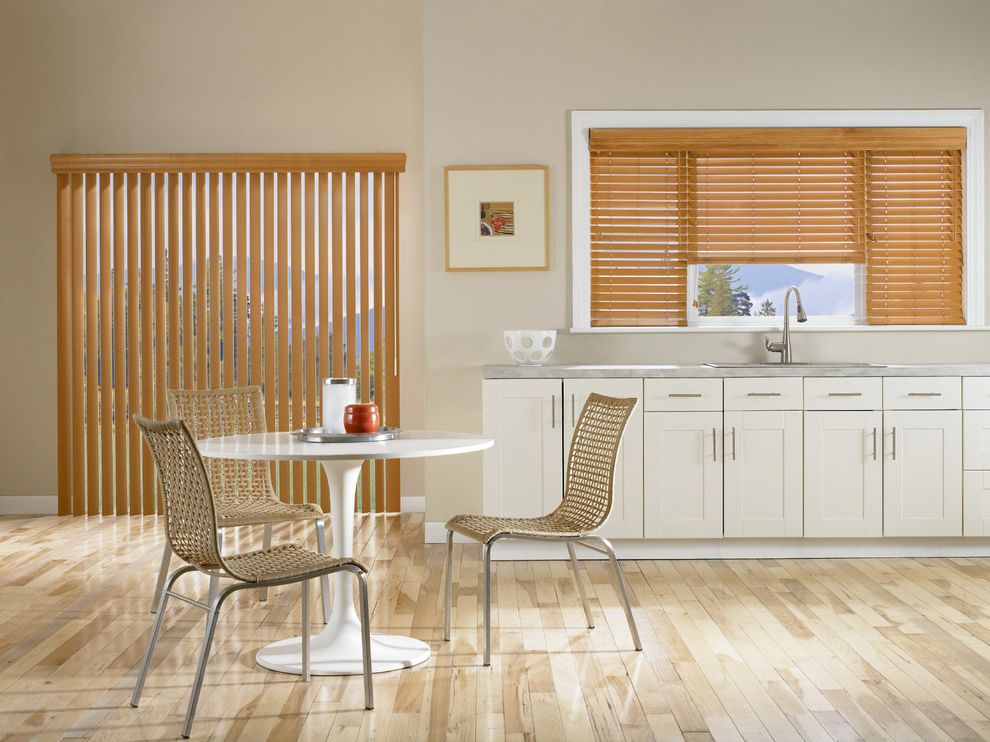 Helms Heating and Air with Contemporary Kitchen  and Blinds Butterfly Blinds Curtains Drapery Drapes Hammock Roman Shades Shades Shutter White Blinds Window Blinds Window Coverings Window Treatments