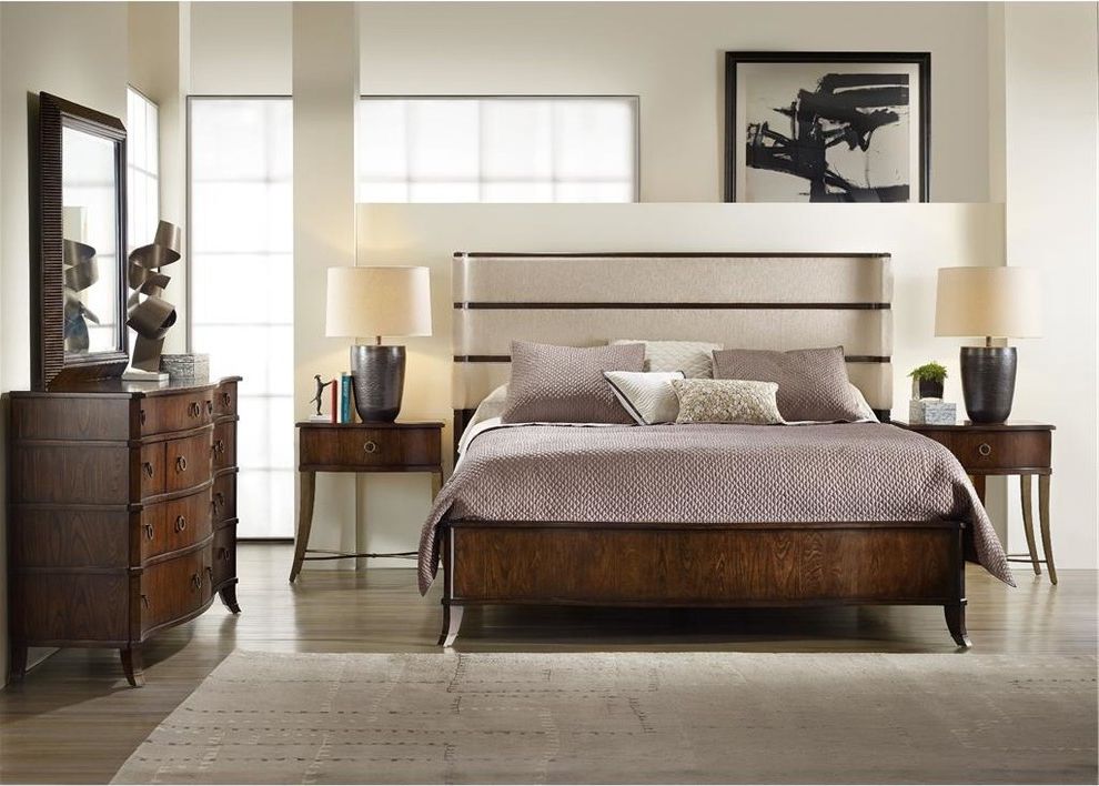 Hooker Nightstands with Contemporary Bedroom Also Contemporary