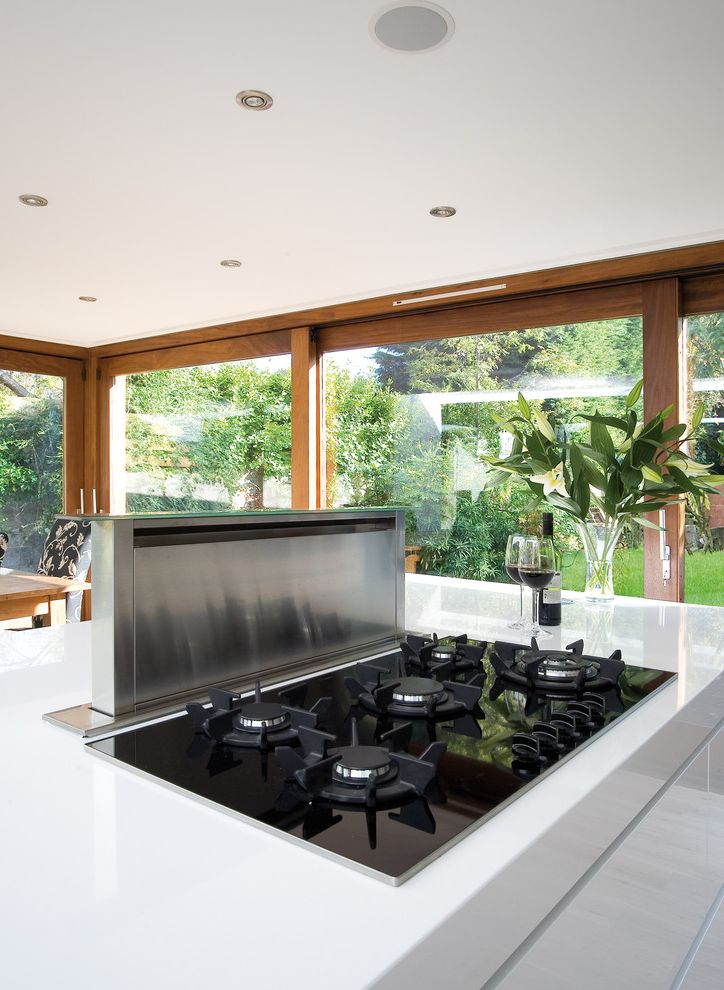 How Often to Clean Air Ducts with Contemporary Kitchen Also Indoor Outdoor Kitchen Island Large Windows Modern Range White Counter White Kitchen