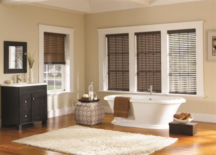 Impact Windows West Palm Beach   Traditional Bathroom  and Bathroom Blinds Blinds Curtains Drapery Drapes Roman Shades Shades Shutter Window Blinds Window Coverings Window Treatments Wood Blinds