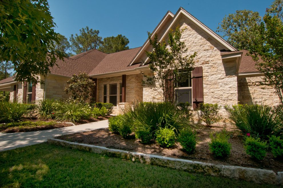 Kurk Homes with Traditional Exterior Also Custom Texas Ranch Style Home Stone With