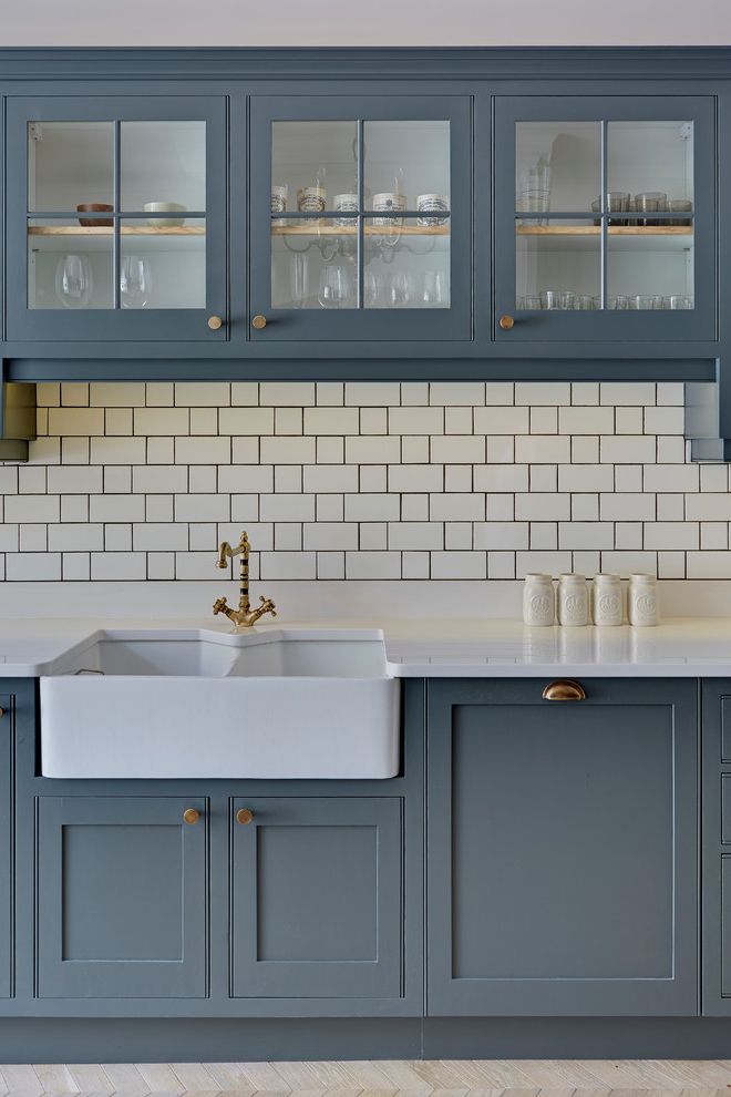 Laticrete Grout Colors   Traditional Kitchen  and Bespoke Bespoke Joinery Camden Custom Kitchen Glass Front Cabinets Grade 2 Grade Ii Listed Hampstead Joinery Listed London Modern Traditional Primrose Hill Renovation