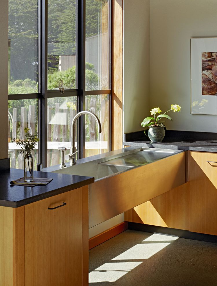 Lowes Hampton Va   Contemporary Kitchen  and Baseboards Dark Countertops House Plants Industrial Sink Kitchen Hardware Minimal Open