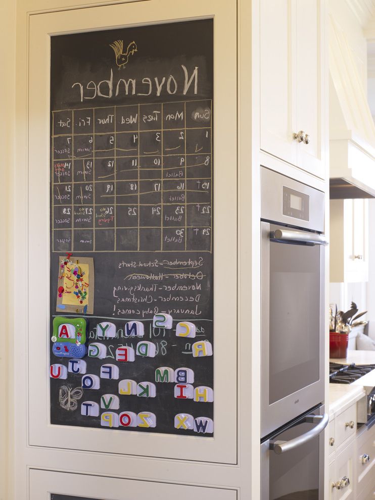 Manhattan Center for Kitchen and Bath   Contemporary Kitchen Also Calendar Chalkboard Double Ovens Kitchen Magnetic Memo Board Wall Oven White Kitchen