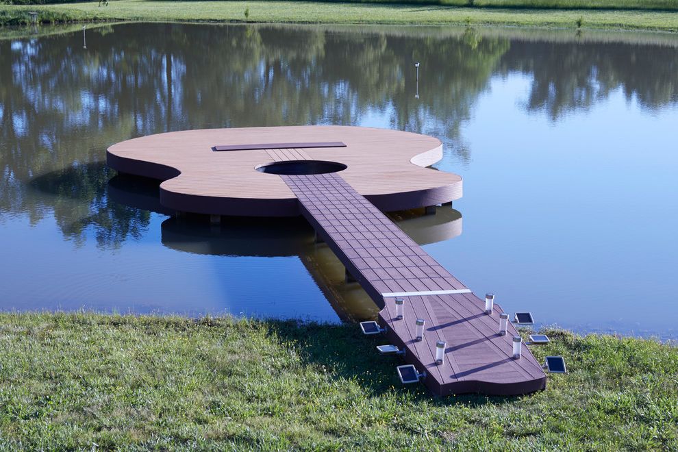 Moisture Shield Decking   Contemporary Deck Also Guitar Dock