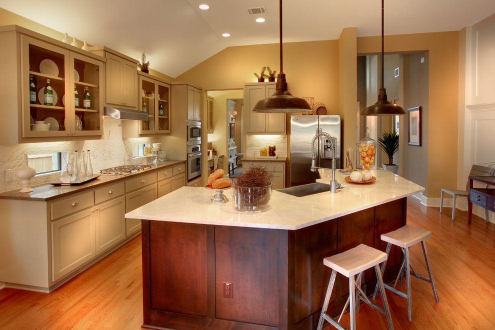 Pearson Place at Avery Ranch with Traditional Kitchen Also Bar Seating Kitchen Island