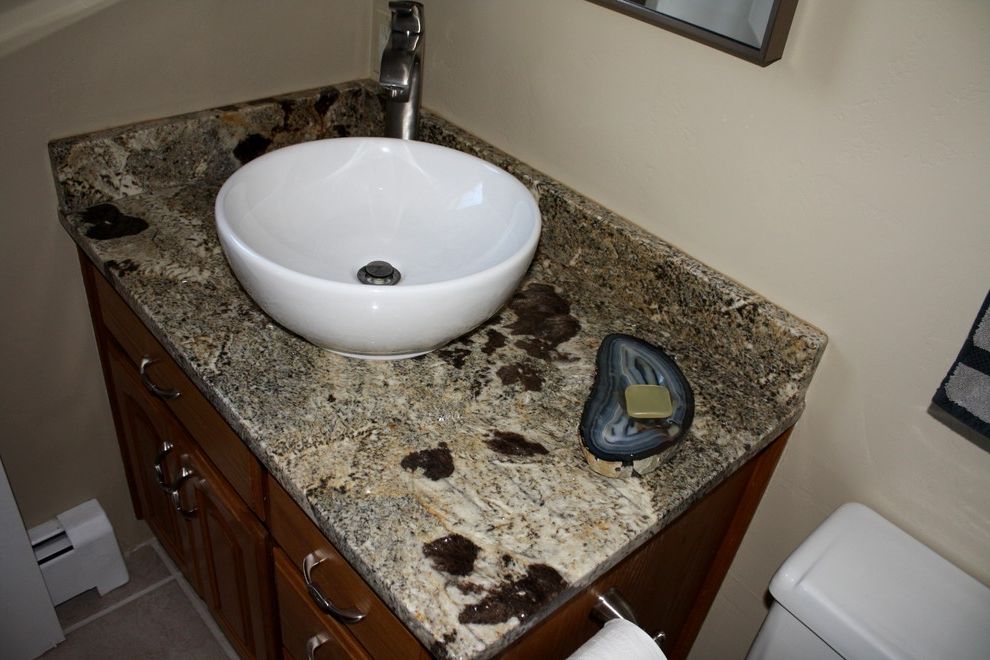 Picasso Granite    Bathroom  and Bathroom Vanity Mccormick Tile Stone Picasso Granite Vessel