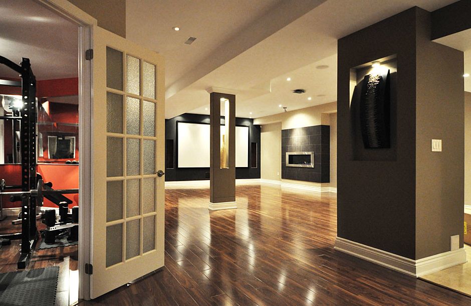Open Concept Basement Ideas $style In $location