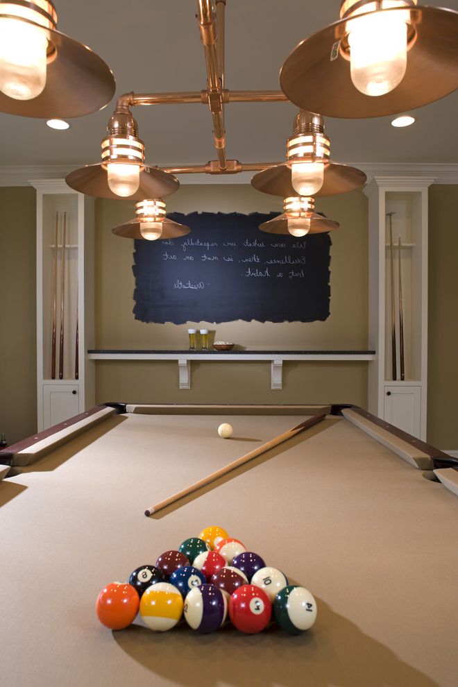 Southern Lights Mn with Traditional Basement Also Bar Top Chalkboar Paint Chalkboard Copper Copper Light Fixture Cue Rack Free Game Room Pool Table