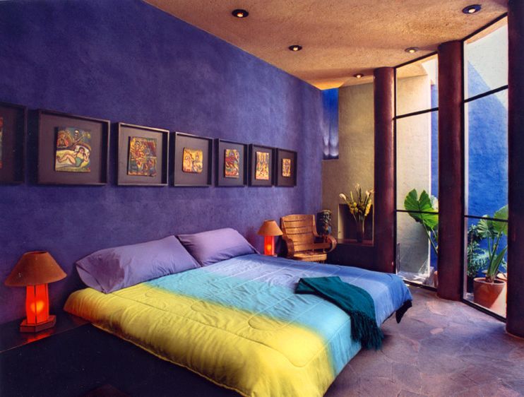 Southwest Bedspreads   Contemporary Bedroom Also Color Master Bedroom Mexico San Miguel De Allende Stone Stucco