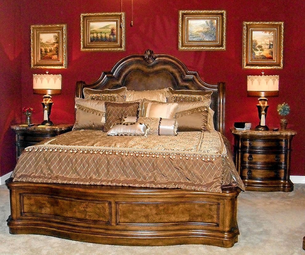 Starfurniture   Traditional Bedroom  and Bowman Brown Compimentary Designer Free Furniture Gold Interior Joyceanne Lamp Marble Nightstand Paintings Red San Antonio Services Star Texas Wood