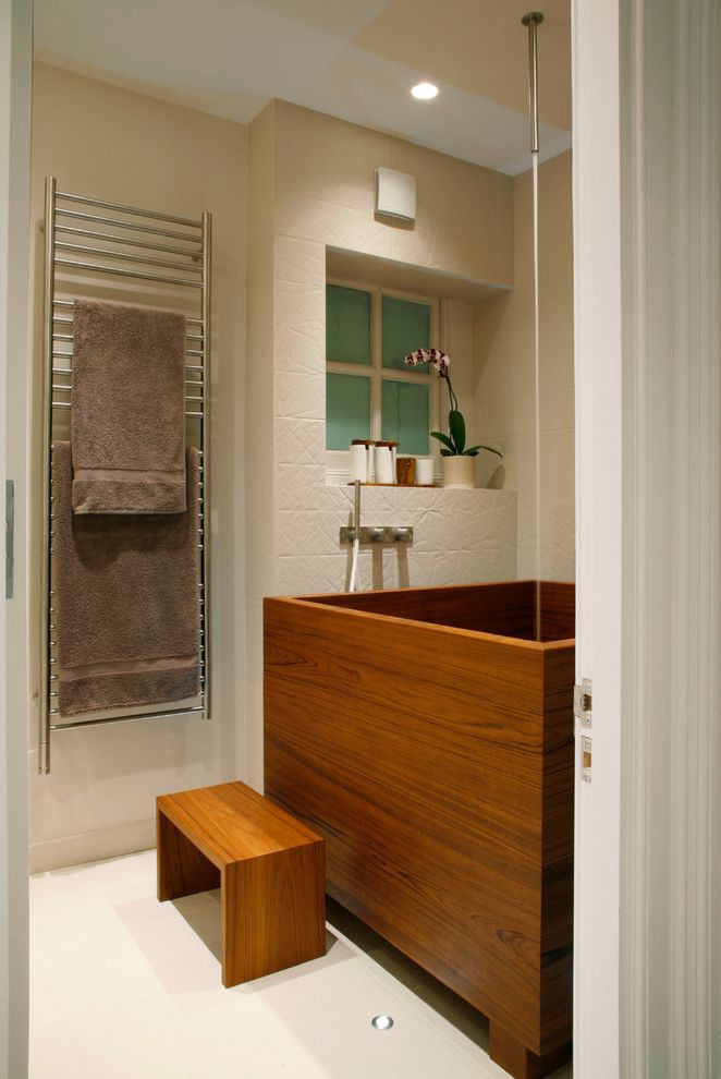Teak Step Stool with Contemporary Bathroom Also Bespoke Concealed Lighting Dream House Minimalist Orchid Styling Teak Bath Towel Warmer Wood Stool