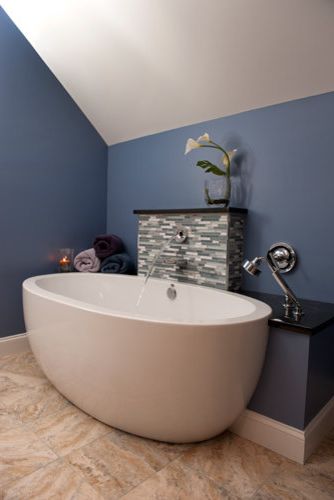 The Ultimate Bath Store   Contemporary Bathroom  and a Trough Style Sink and a Robern Up Lift Medicine Cabinet Pr Creating a Modern and Functional Master