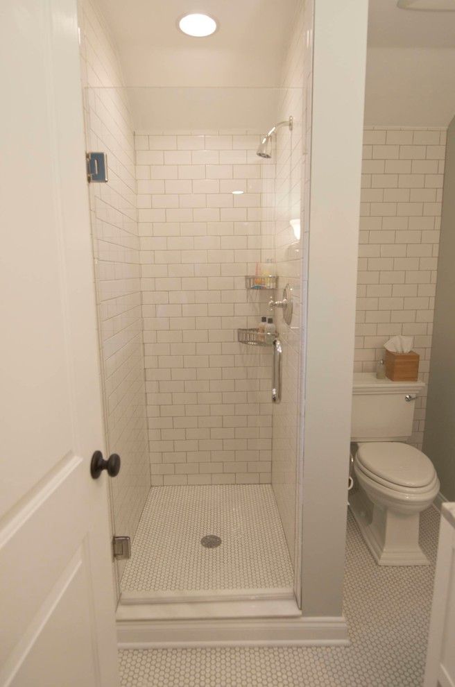 Tiny Shower Stall with Traditional Bathroom  and Small Guest Bathroom Egm Construction