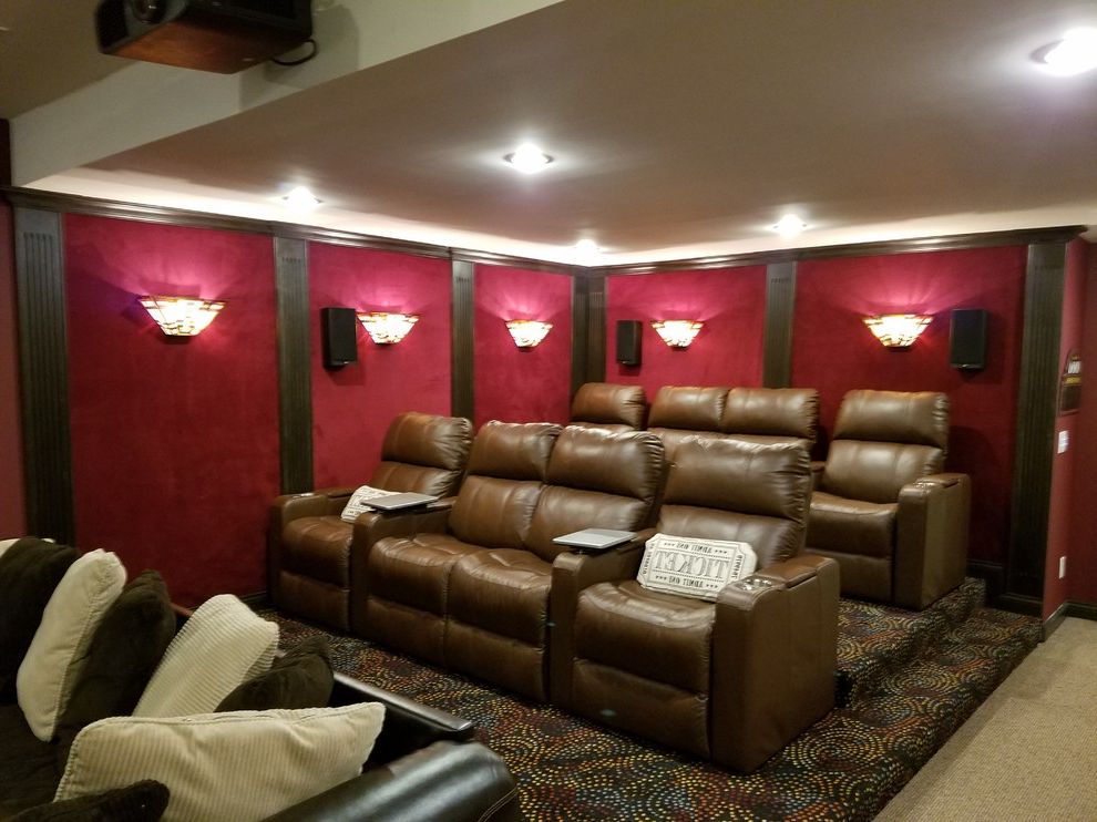 Tysons Theater with Transitional Home Theater  and Transitional
