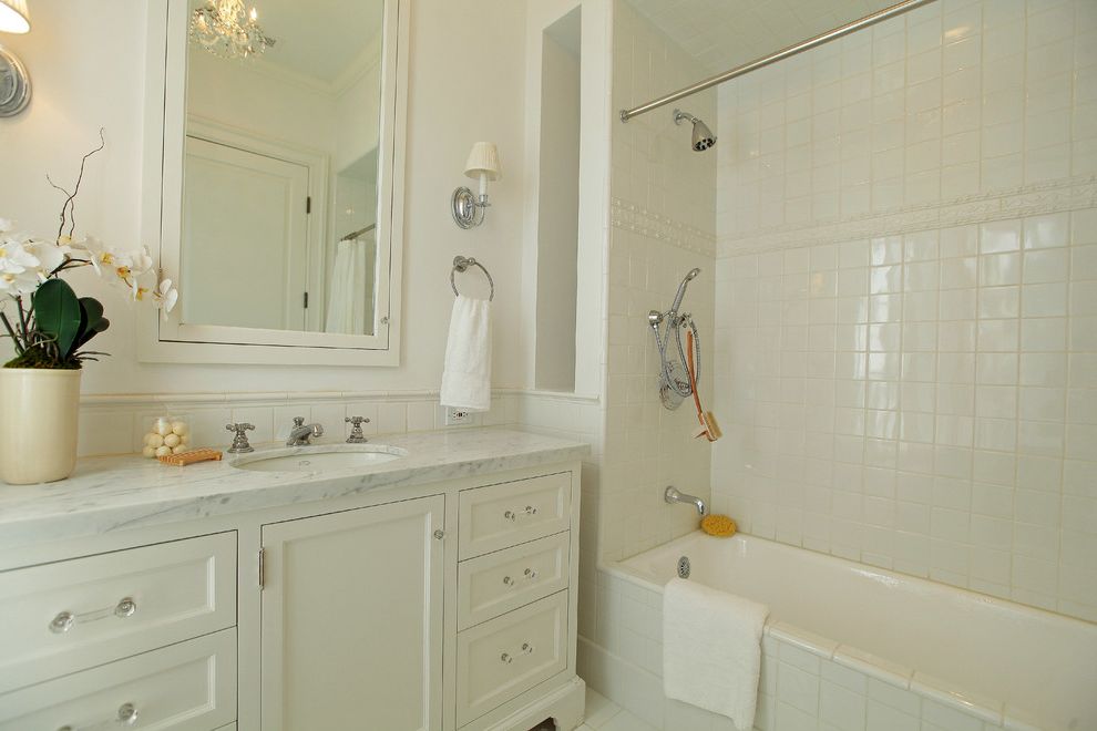 Vance Family Medicine with Traditional Bathroom Also Medicine Cabinets Shower Tub Tiled in Tub White Bathroom White Cabinets White Tile