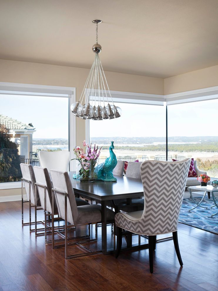 Vista Ford of Oxnard with Transitional Dining Room Also Beachfront Chevron Chair Colorful Accents Corner Window Glass Bubble Chandelier Ocean View Waterfront