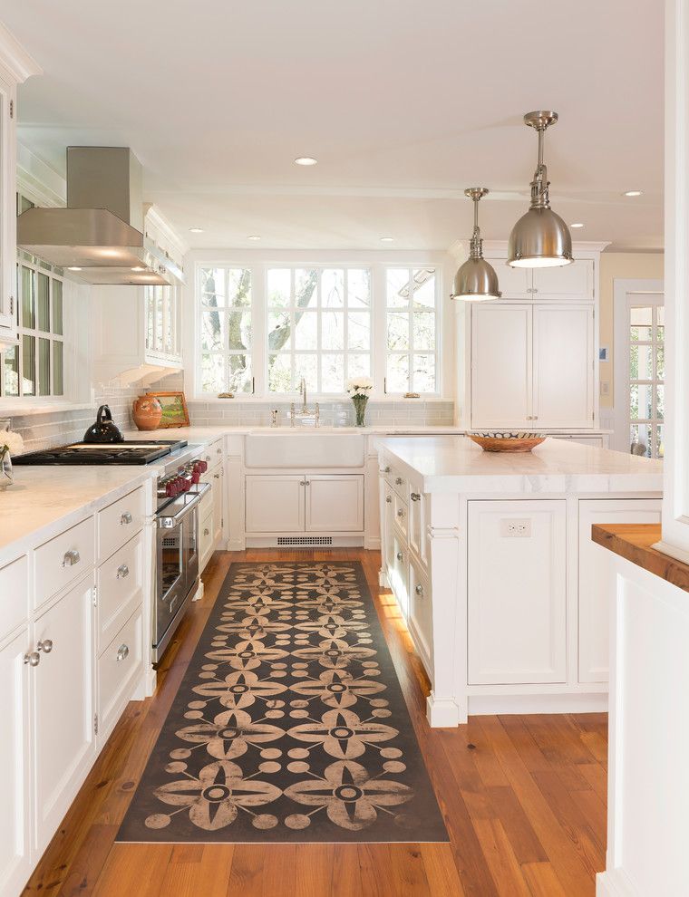 Kitchen Rugs at Target with Traditional Kitchen Also Floor Pattern Pendant Light Recessed Lighting White Countertop Wood Countertop