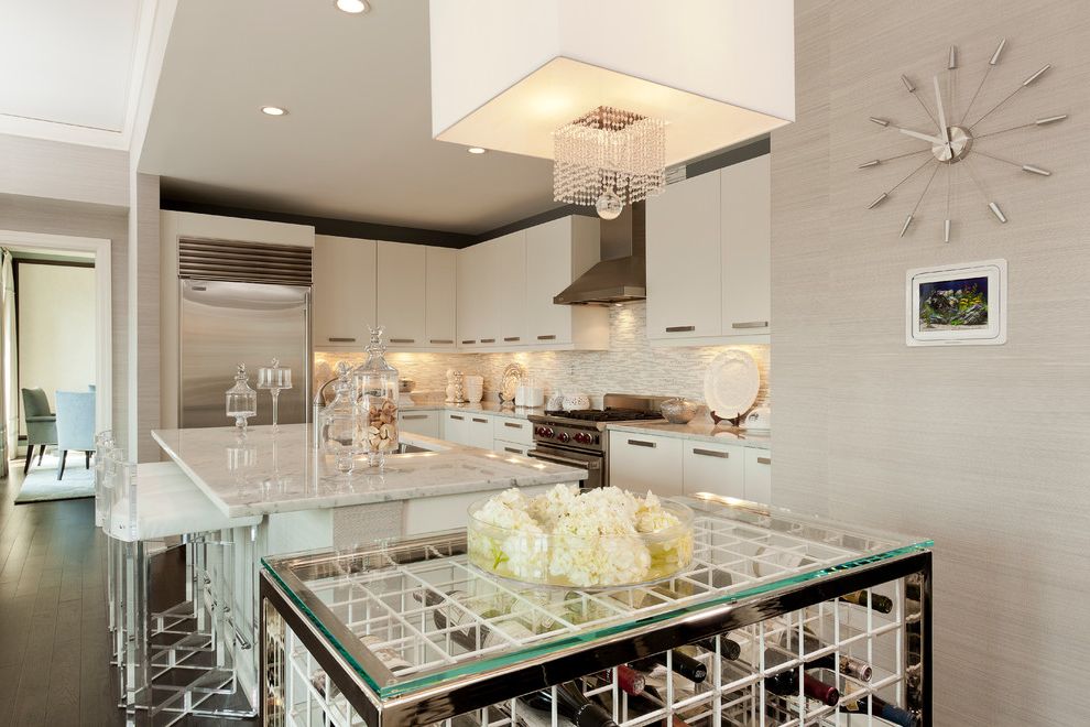 Lucite Containers   Contemporary Kitchen  and Anthony Michael Interior Design Best Interior Design Firm Chicago Interior Design Chicago Interior Design Firm Interior Designer