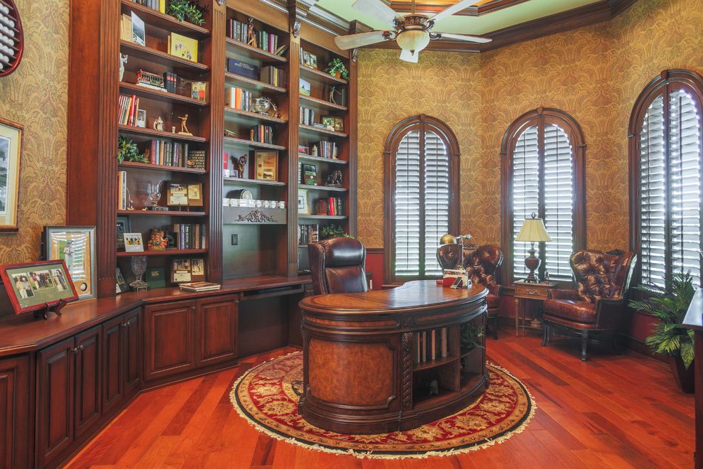 Olivera Construction with Traditional Home Office  and Study