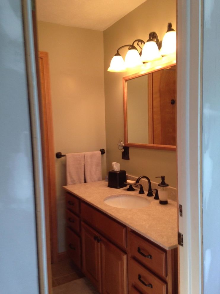 Lowes Steubenville Ohio with Transitional Bathroom  and Dated Bathroom Transformed