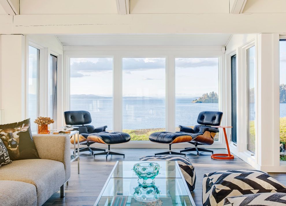 West Elm Return Policy with Beach Style Family Room  and Beach Style
